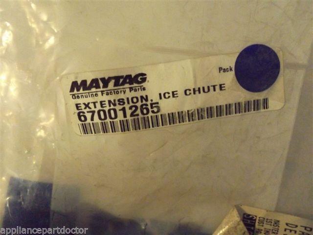 AMANA KENMORE REFRIGERATOR 67001265 Extension, Ice Chute NEW IN BOX AMANA KENMORE REFRIGERATOR 67001265 Extension, Ice Chute NEW IN BOX
